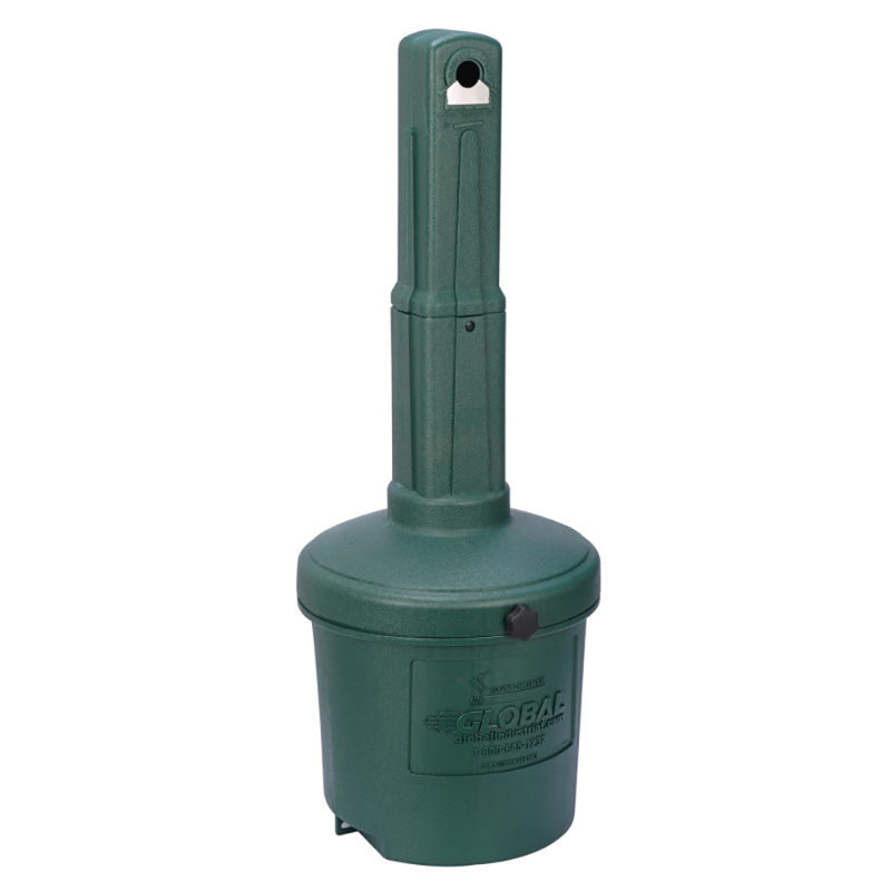 Global Industrial Ashtray, Green