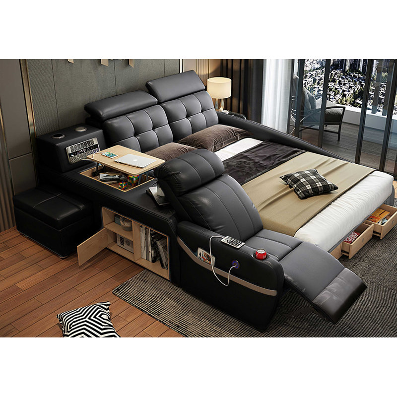 Lisamaria Upholstered Platform Bed, Queen, Black