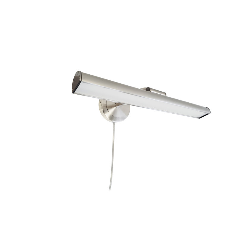 Lampe pour tableau Reina, Chrome satiné, H 2,75 po x l 16,25 po x P 9 po