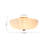 3-Light Opal Pleated Glass Semi-Flush Mount-931258422-931258420
