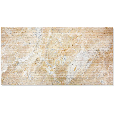 Beige+gold Fs Textured Marble Wall Decor - 12*24 Inch, Luxury, Art Style Gold Beige Yellow Panel Luxury European Design