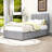 Twin Upholstered Platform Bed with a Hydraulic Storage System-1084365390