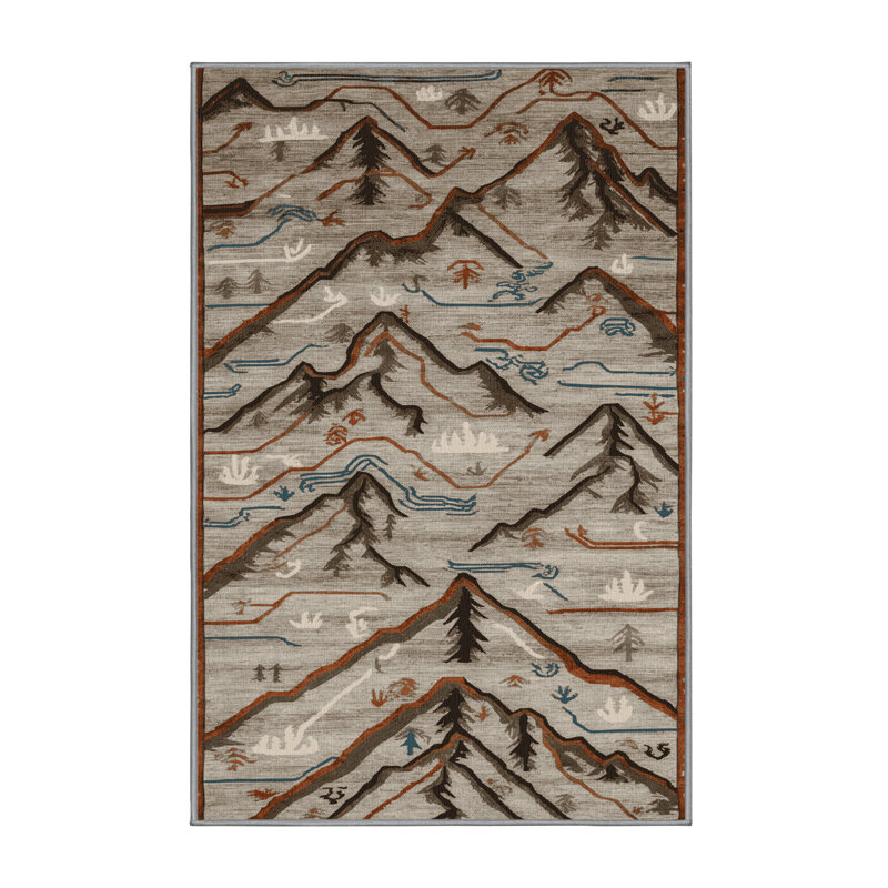 Tapis gris lavable à la machine, Tapis de couloir 2 pi x 4 pi