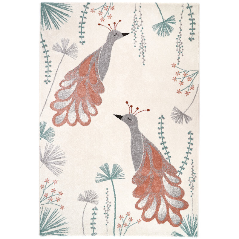 Haninerm Rectangle 120 cm x 170 cm Floral Area Rug