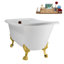 Baignoire sur pattes 58 po, plateau, bonde et pieds à griffes 58 po Streamlin-102219861-101628929