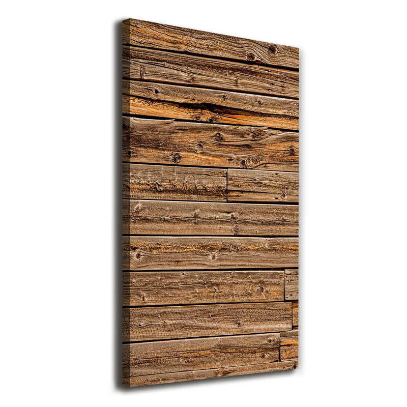 Wooden Wall - Wrapped Canvas Print