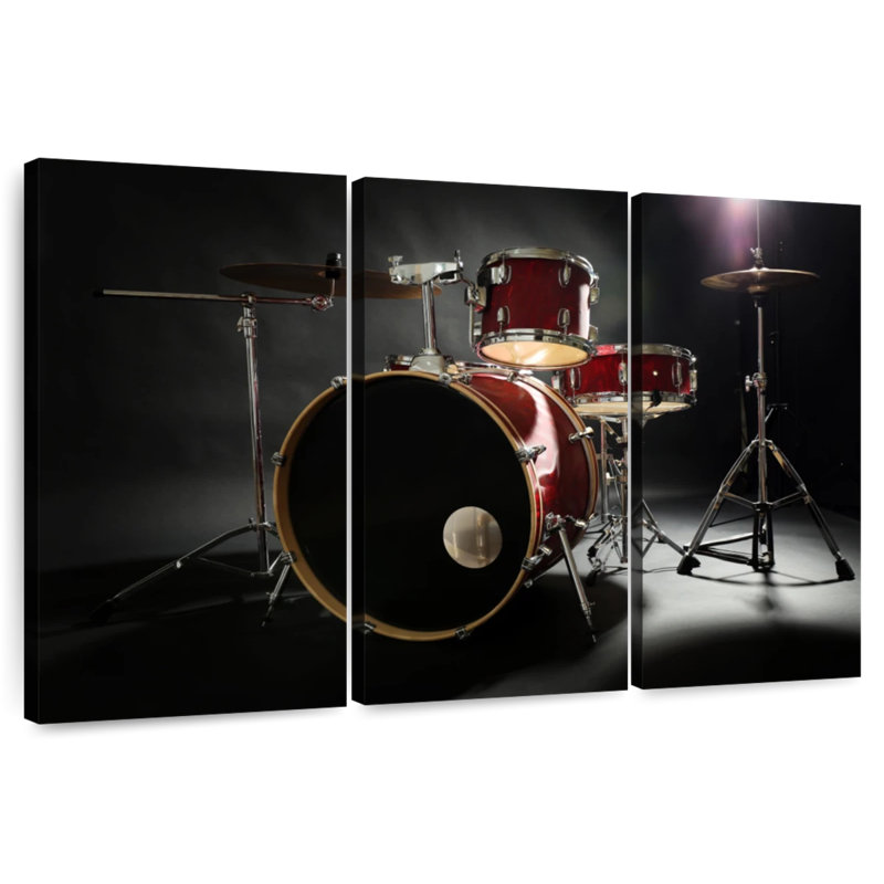 Abarca Red Drum Set, 20" H x 33" W