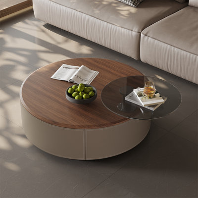 Modern minimalist round coffee table
