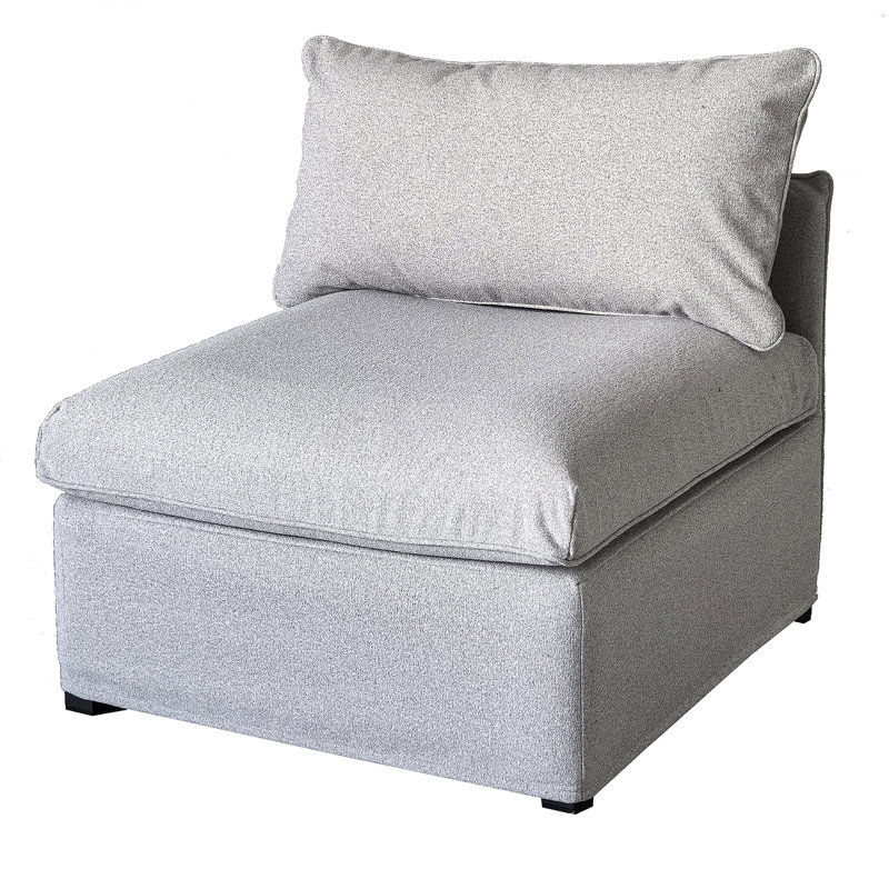 Fauteuil d'extérieur sans accoudoirs Flexiform, Tissu gris