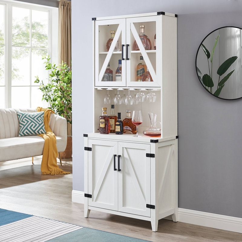 Paxton 32.5 " L Bar Cabinet, Off-White