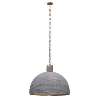 Big Sur 1-Light Beaded Chandelier, Slate Blue