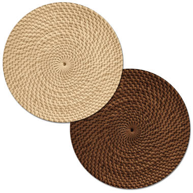 Beachcrest Home Woodside Jute/Rattan Oval Placemat & Reviews