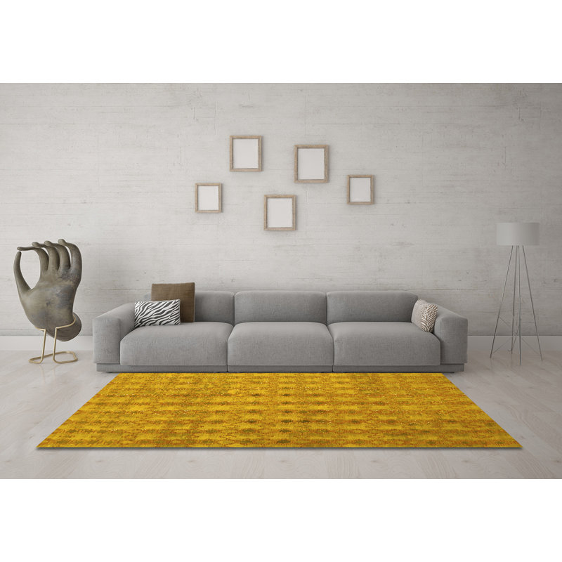 Hameedio Washable Abstract Indoor Rug, Round 7'