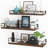 Floating Shelves Set Of 3, Home Wood Wall Shelf, Farmhouse Shelf For Bedroom, Wall Mounted Floating Shelf For Living Room, Bedroom, Bathroom, Kitchen, Office (black)