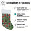 Chaussette de Noël noir et brun clair