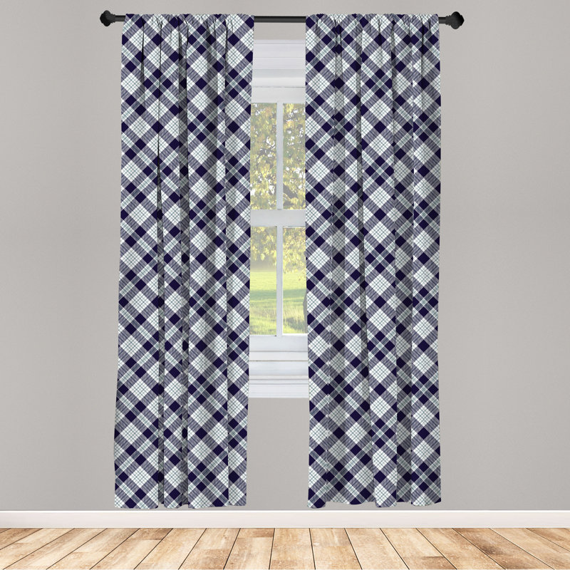 Rideaux 4 panneaux East Urban Home, L 56 po x L 63 po