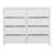 8-Drawer Dresser with Large Fabric Drawers, White
