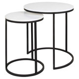 Marble Nesting End Table