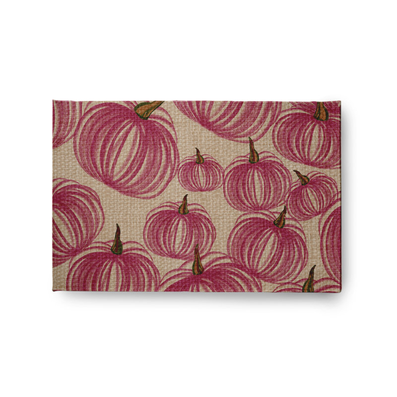 Tapis en chenille Pumpkins-A-Pleasant, Rectangle 4 pi x 6 pi