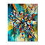 Autumn Jazz In The Afternoon Geometric Fusion - Modern Geometric Wall Clock-99633048