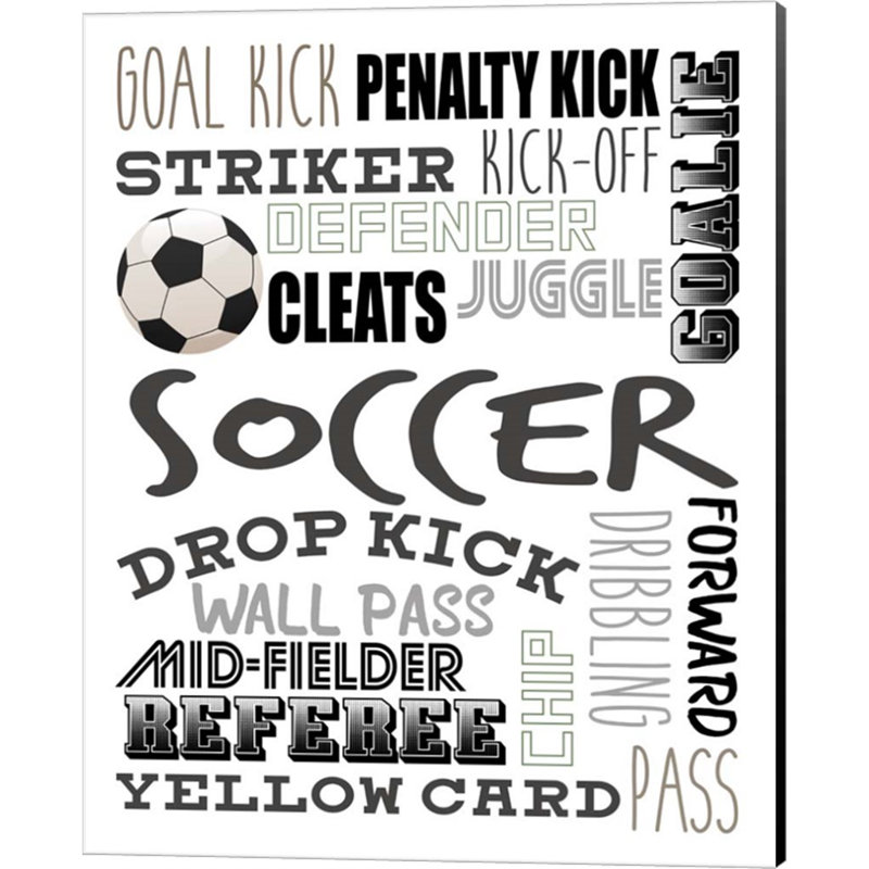 «Soccer V2» par Kimberly Allen, reproduction sur toile tendue