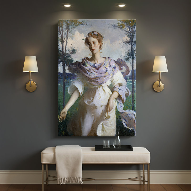 Été - Toile tendue sur châssis par Frank Weston Benson, 32 x 48