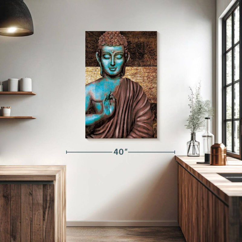 Leisha Ancient Sitting Buddha I, 39" H x 26" W