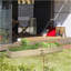 Ensemble de jardin surélevé en bois de 8 pi x 2 pi Outsunny, jardinière surélevée avec 2 boîtes, fond et doublure auto-drainants, patio pour cultiver des légumes, des herbes et des fleurs, naturel