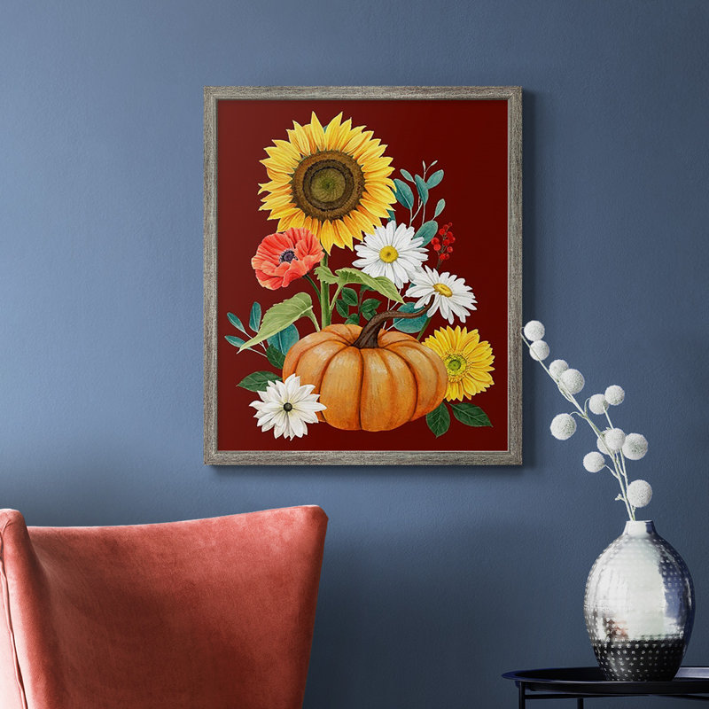 «Beautiful Fall II», toile encadrée de qualité supérieure - prête à être accrochée, Argent patiné, H 24 po x l 20 po