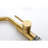 Single Handle Kitchen Sink Faucet With Pull Down In Brushed Gold - 360 Rotating, Two Water Output Modes For All Demands, Corrosion Treatment, Easy To Manage Temperature And Flow, Stainless Steel Made-1617982841