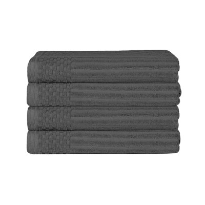 Ribbed Cotton Absorbent Heavyweight Bath Towel