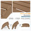Repose-pieds extérieur en plastique Kacy-Leigh Adirondack-668051372
