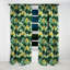Motif de forêt vert et jaune - Rideau floral - Rideau occultant floral - 1 panneau-107548359