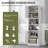 Costway 75" Bathroom Storage Cabinet With 4 Doors & 2 Open Compartments Freestanding-1659888965