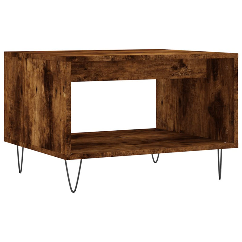 Glendarious Four Leg Coffee Table with Storage, Smoked Oak