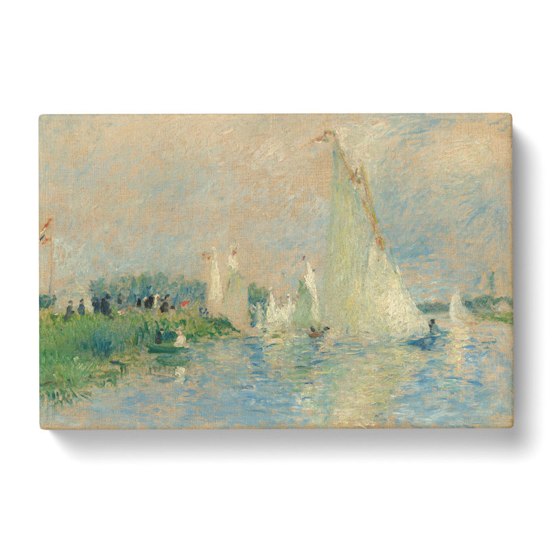 Regatta At Argenteuil by Pierre-Auguste Renoir - Wrapped Canvas Painting, 35cm H x 50cm W x 3cm D