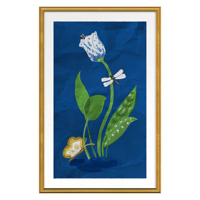 Spotted Tulip 3 (Orange) by Dana Gibson - Single Picture Frame Painting on Paper