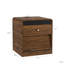 Smart Bedside Nightstand With Voice - Controlled Night And Charging Arrangements, Storage For Potted Plants , Touch Sensitive Led, 16.45 In Wide Changing Capabilities, Cabinet Ample Areas, Led ,