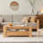 Modern Burlywood Solid Wood Rectangular Coffee Table