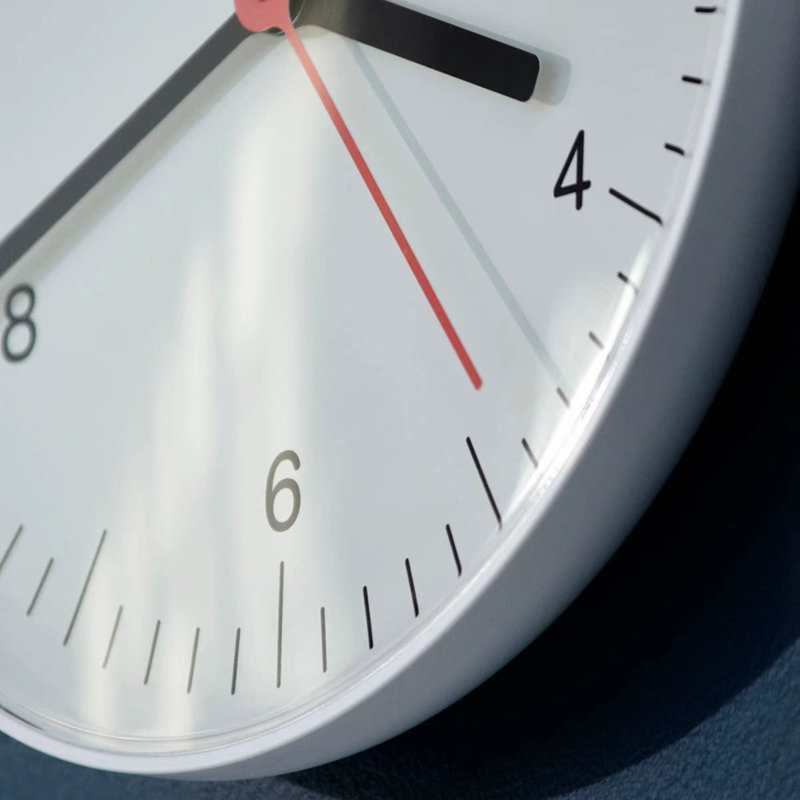 White Round Analog Wall Clocks, White