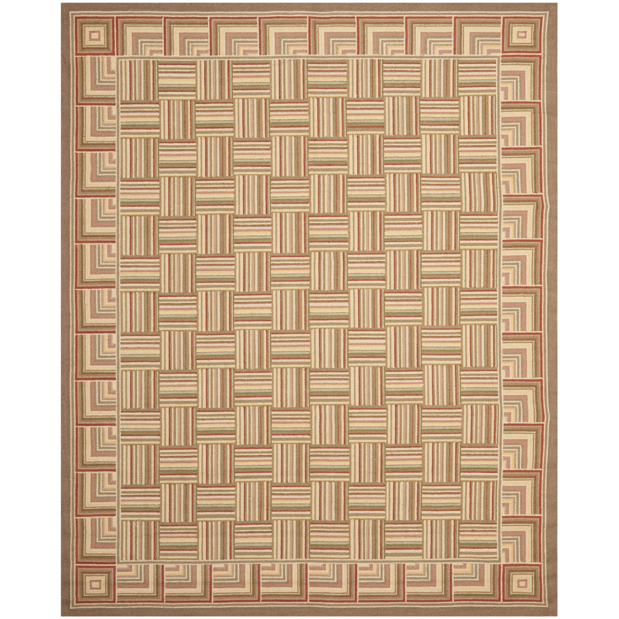 Safavieh Chelsea Hand Hooked Wool Pile Geometric Rug | Wayfair