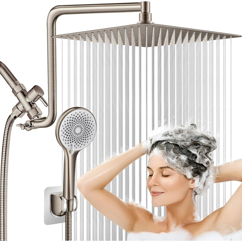 Pomme de douche à pluie, Nickel brossé