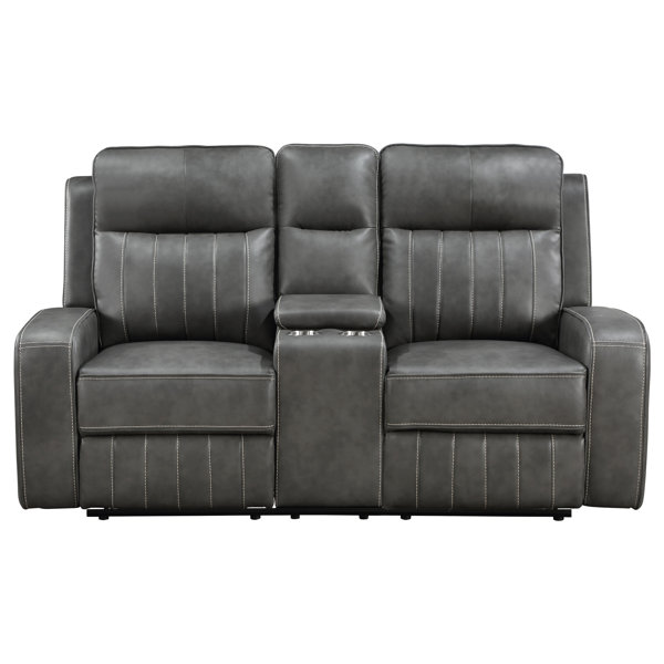 Williston Forge Jilissa 70.75'' Faux Leather Reclining Loveseat | Wayfair