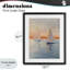 Coucher de soleil sur une mer calme, reproduction encadrée sous verre, design par Creative Studio-130835741-130835745