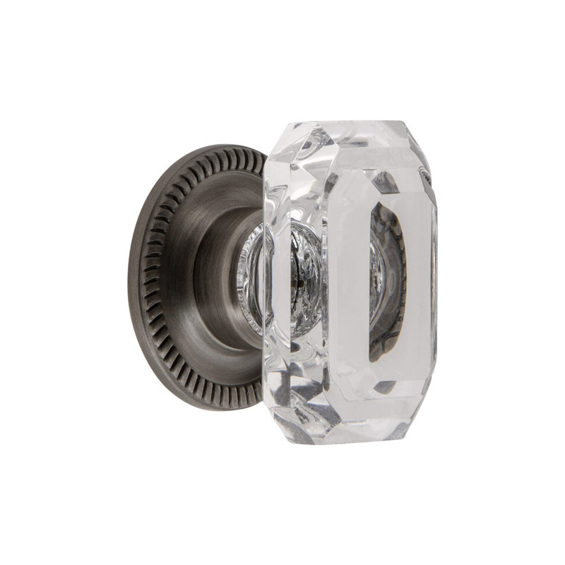 Baguette Rectangular Knob, Antique Pewter
