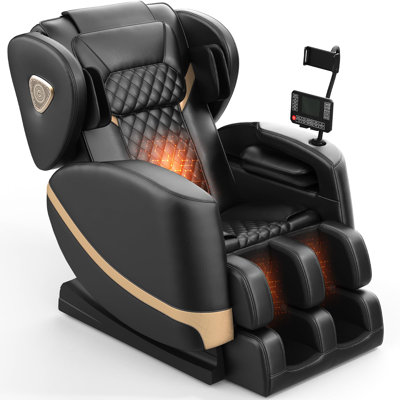 Massage Chair Full Body, Zero Gravity Massage Chair with 10 Fix Rollers, Heating, Foot Massage, Auto Modes, Bluetooth Speaker, Touch Screen Controller