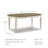 Azil Solid Wood Base Dining Table