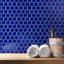 Metro Ion 2" Hex Sapphire 11-1/8" x 12-5/8" Porcelain Mosaic Tile