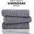 Ensemble de serviettes de bain en coton turc Fralick-649982997