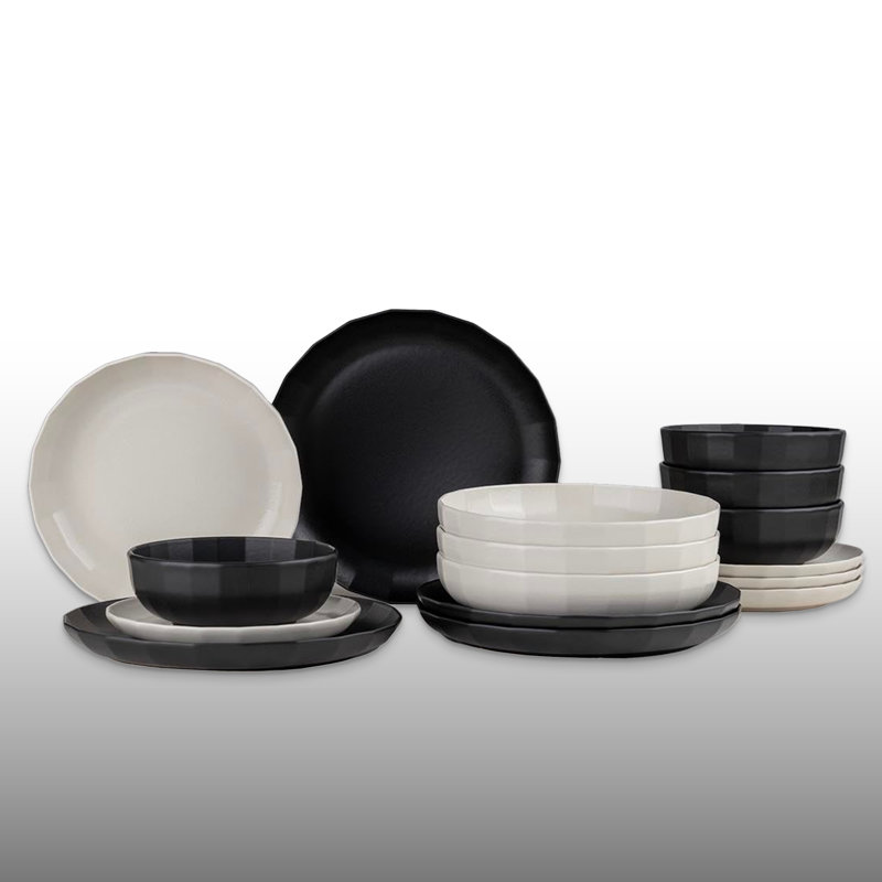 16 Pieces 100% Porcelain Dinner Set,